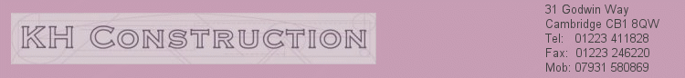 Company logo with contact details